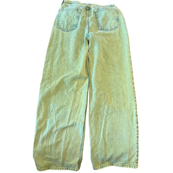 BDG Urban Outfitters High-Rise Baggy Jeans Size 29 Green Denim Wide Leg - Picture 7 of 7